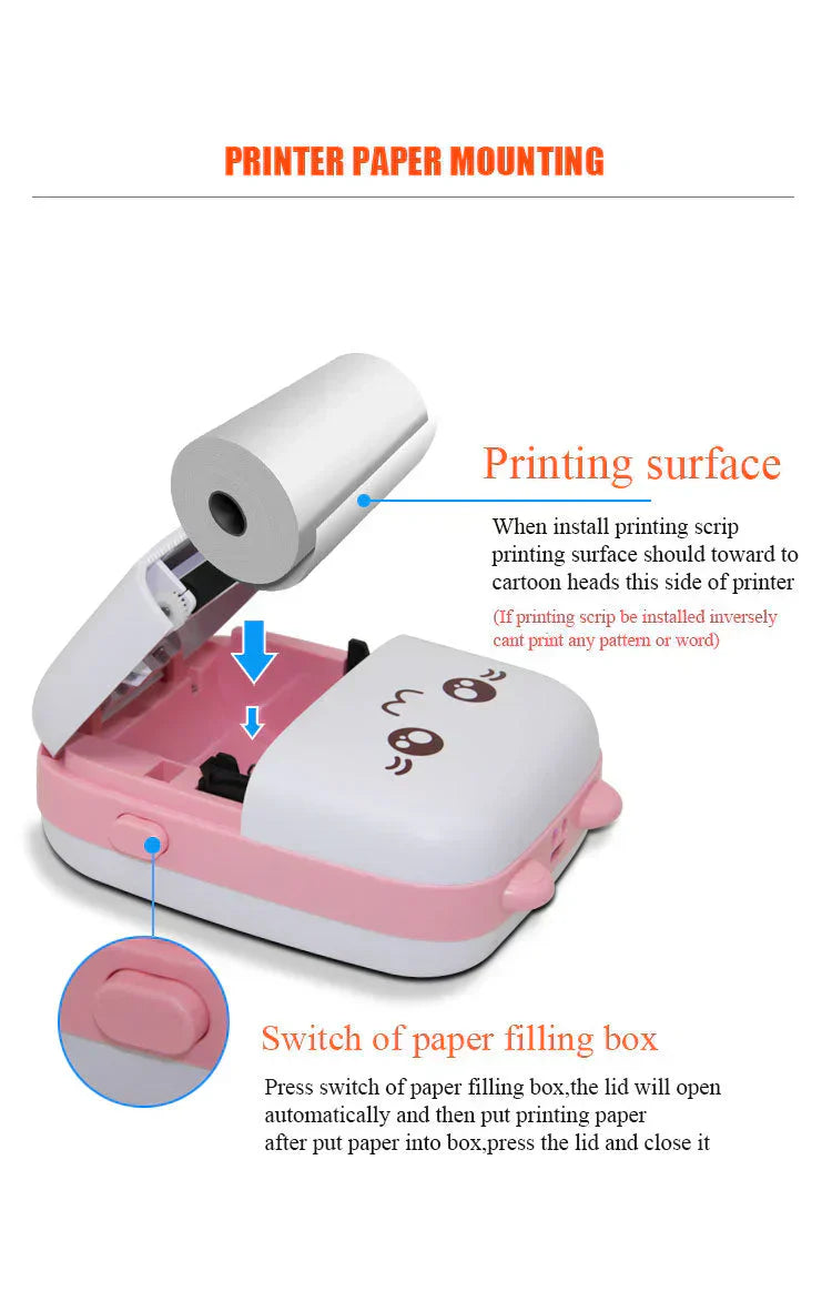 Pocket Photo Bluetooth Mini Thermal Printer