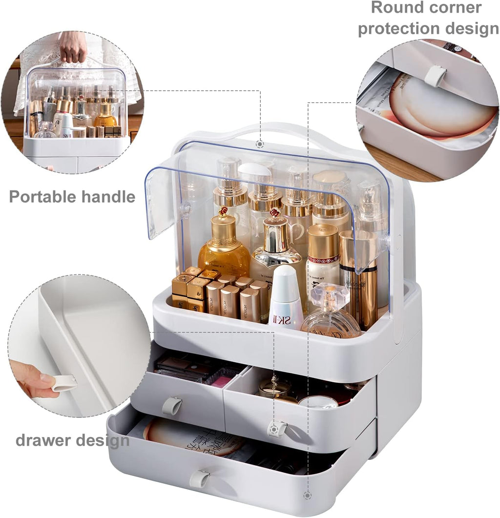 Plastic Cosmetic Drawer Storage Box