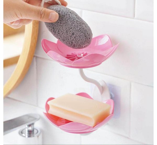 Lotus Soap Holder – Wall-Mounted & Self-Draining