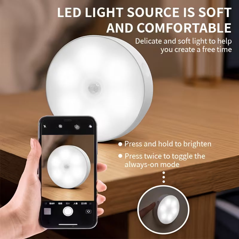 USB Rechargeable LED Motion Sensor Wall Light ( imported )