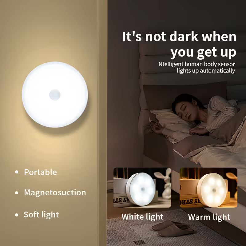 USB Rechargeable LED Motion Sensor Wall Light ( imported )