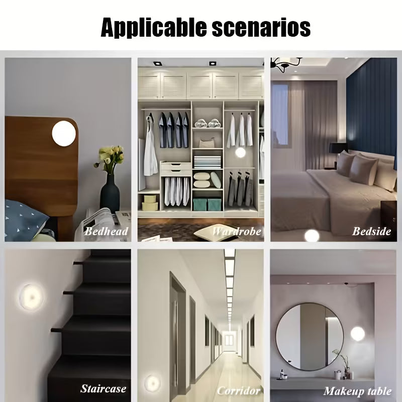 USB Rechargeable LED Motion Sensor Wall Light ( imported )